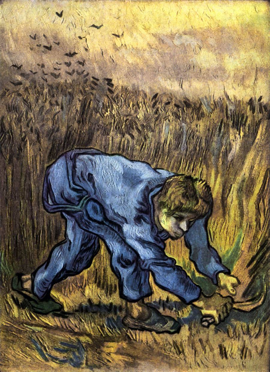 Vincent van GOGH
Reaper with Sickle (after Millet)
September 1889, Saint-Rémy
Oil on canvas, 45 x 34 cm
Rijksmuseum Vincent van Gogh, Amsterdam