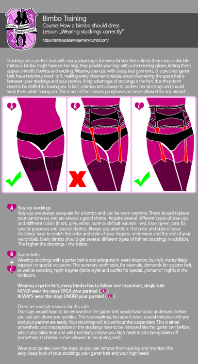 chloetransissy: Bimbo training infographics. Practice makes perfect, gurls! Do it all right and when