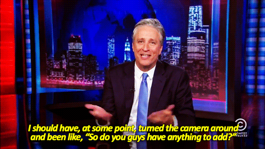 sandandglass:  Jon Stewart signs off. 