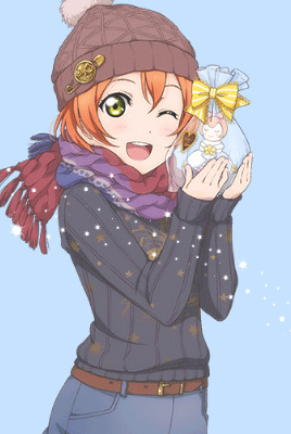 santaumi:  { best santa girl voting poll results } ↳↳↳#3 - Rin Hoshizora + casual winter wear 