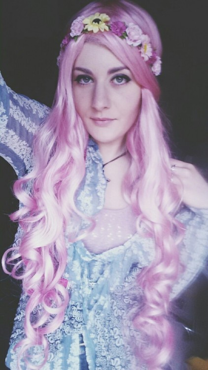 Me #hippie #magic #pinkhair #uniconrprincess #longhair #pink #happy #easter #happyeaster #tumblrgirl #tumblr #alternative #art #milkskinn #lightblue #dream #smile