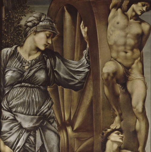 pre-raphaelisme:The Wheel of Fortune by Edward Burne-Jones, 1863.