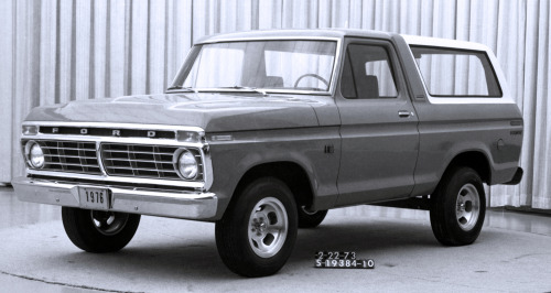 Ford Bronco Shorthorn Prototype, 1973. In order to compete with the Chevrolet Blazer and Jeep Cherok