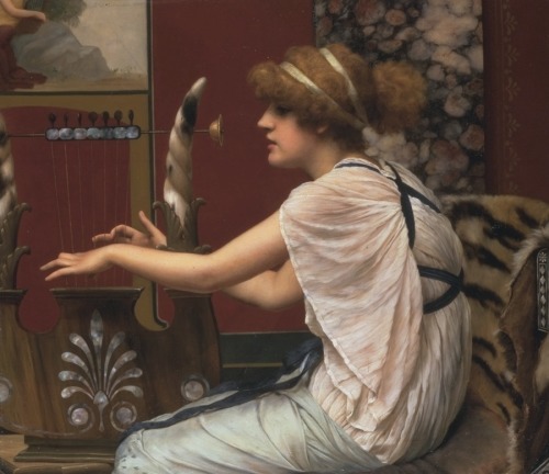 The Muse Erato at Her Lyre by John William Godward1895oil on canvasprivate collection