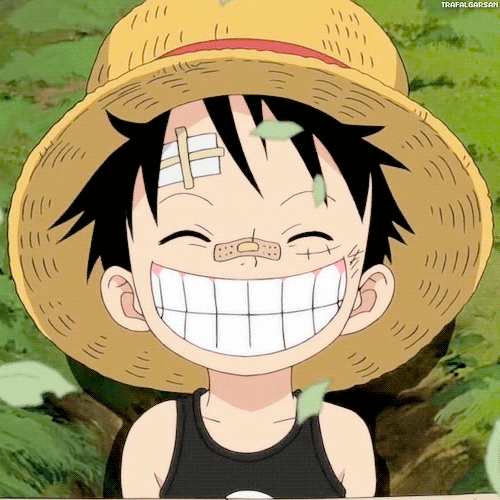Blizzard Of The Straw Hats Godweeb Monkey D Luffy Smiling And Laughing