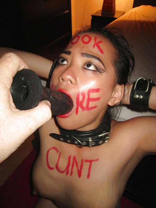asianraceplaygirl: asianraceplay:  Whenever I talk too much, my white master shuts me up by thrustin