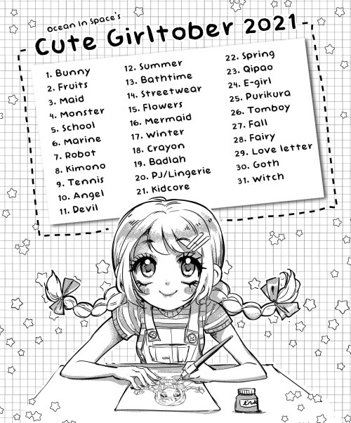 it’s cute girltober 2021! here’s what i’ve put together thus far, and plenty more to come as the mon