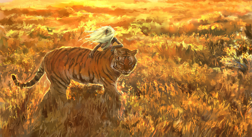 awesomedigitalart:  grass sea of gold by ~Hexaylon