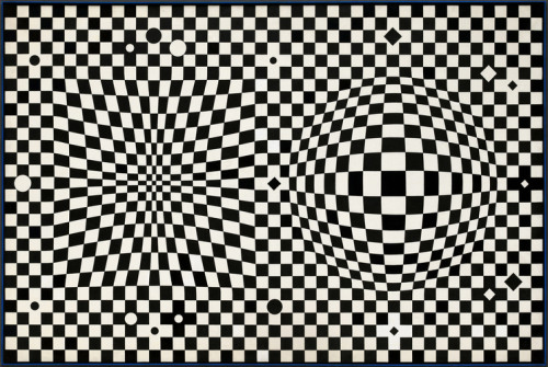 guggenheim-arts: VEGA III by Victor Vasarely, 1957, Guggenheim MuseumSolomon R. Guggenheim Museum, N