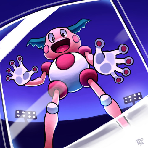 ravenousruss:Day 5 - favorite FAIRY type: Mr. Mime  Always kinda creeped me out as a kid but he seem