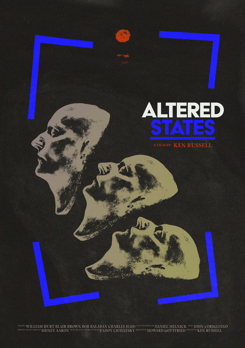 RIP William HurtKen Russell’s Altered States posterwww.midnight-marauder.com