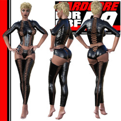 Powerage Has Created Another Fantastic New Leather Bondage Outfit! You Get:  	- 1