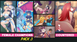 sunsetniva:    This 2 packs are now available on Gumroad! You can find them here!  League of legends pack #3 Overwatch pack #1  Thank you so much to all my patrons and Gumroad customers, thanks to you I can make a living of my art!