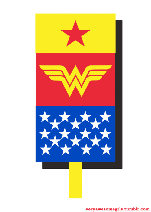 Diana Prince: the original Very Awesome Girl, and one awesome looking Popsicle.
