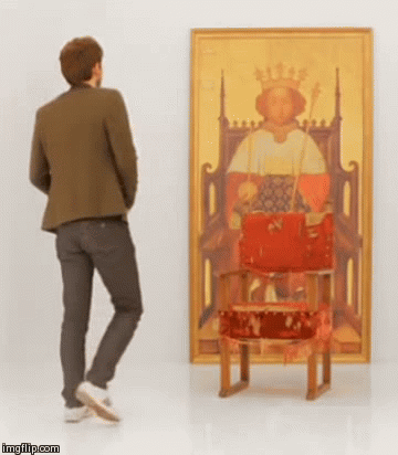 tennydr10confidential:  How to properly sit on a throne shown by our King, David Tennant.  