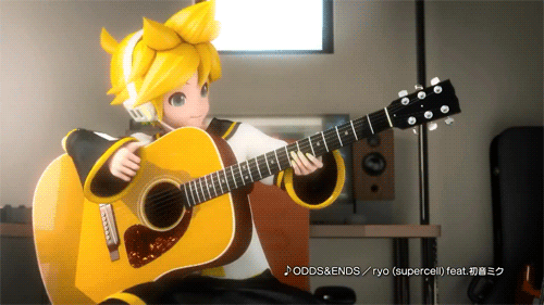 kouhai-sama:  hagakur-ebooks:  (slowly sturumming a guitar) i dont know how to playthis thing lol   