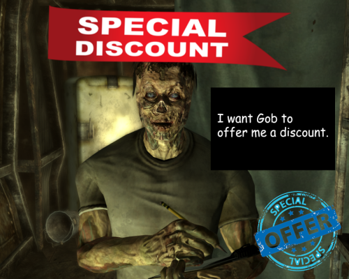 filthy-fallout-confessions: I want Gob to offer me a discount.