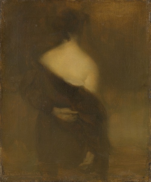 thunderstruck9:Eugène Carrière (French, 1849-1906), Femme de dos, se déshabilla