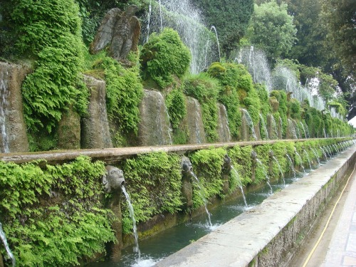 faustinepau:Italie, Villa d’Este à Tivoli.