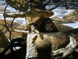 hadrian6:Education of Achilles.    Alexander Novoselov. Russian b. 1980-         oil/canvas    http://hadrian6.tumblr.com