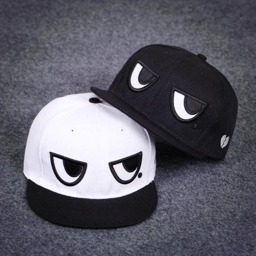 lifeisreallynoteasy:Cool eyes items !!Black White Eyes hats   ♤ ♤   Big Eyes Caps Cap    ♤ ♤  Fluo