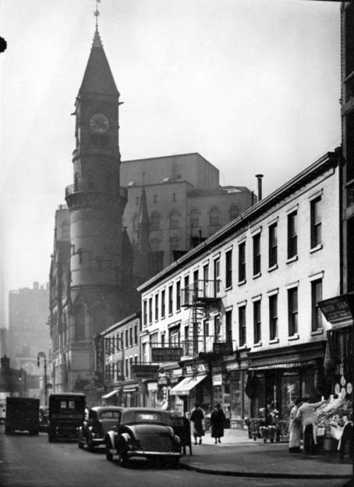  Jefferson Market Courthouse, Sixth Avenue, New York City, 1938. 