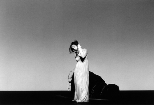 barcarole: Isabelle Huppert as Orlando at the Théâtre Vidy-Lausanne, 1993.