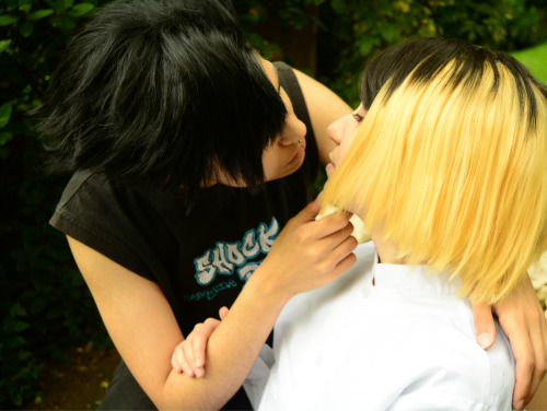 Me as Kenma, if you like my cosplays, you can find me on instagram (@tsukiyukiko) Kuroo: @RuuIsOnFir