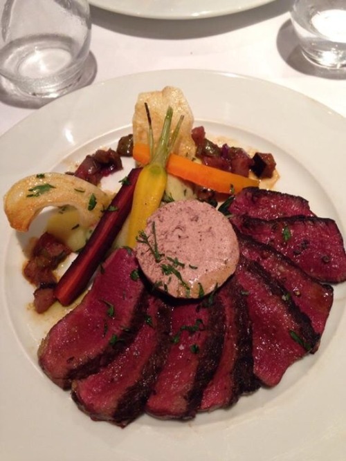 The Owner/chef, Otis Lebert At Le Taxi Jaune Restaurant, Paris. Specialty Horse Meat.