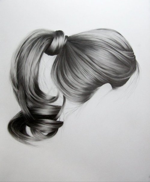 Porn Pics love-stoned:  Hyper Realistic Hair Drawings