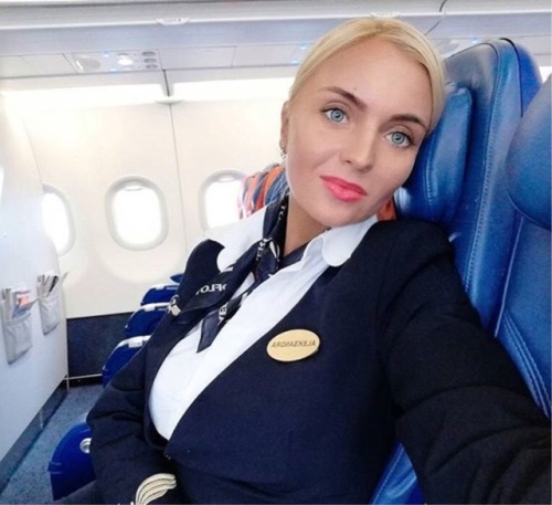 mile-high-girls:Aleksandra Tarasova - sexy Russian hosty from Aeroflot Body.