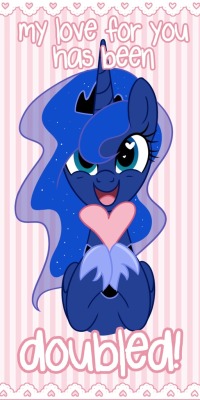 princessluna-the-lonebreaker:  Love forever Luna.Artist: Steffy-beffSource: https://steffy-beff.deviantart.com/art/Luna-Valentine-354205607