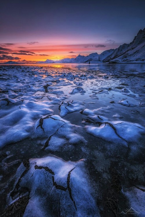 (Norway)Magic sunset on the Lofoten Islands by Nicolas Roemelt 500px.