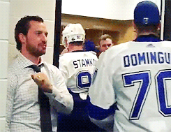 Cally in the latest #BoltsWin video is everything.