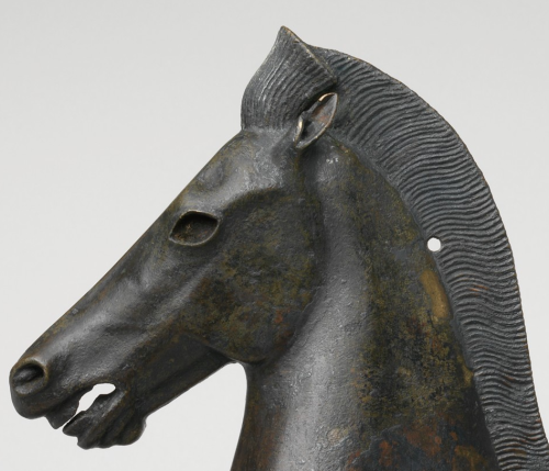 didoofcarthage: Bronze statuette of a horse Greek, Late Hellenistic Period (late 2nd–1st 