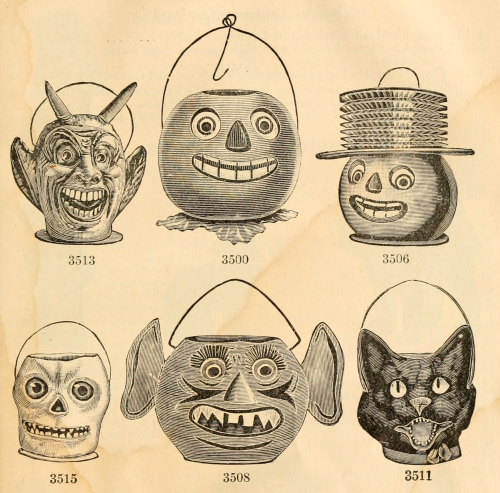 nemfrog:Halloween lanterns. A catalog of Shackman’s favors for all occasions. ca. 1912.Internet Arch