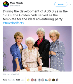 dracophile: transjhonder: this is the co-creator of D&amp;D 5e. i just want to point that out, this isn’t some random guy tweeting this. this is official staff. W…what classes were they? 