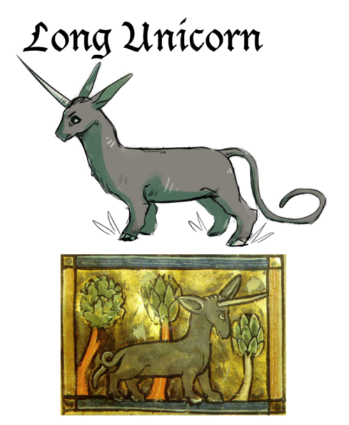 cryptid-coyote:new art meme: redraw crappy medieval artwork of animals