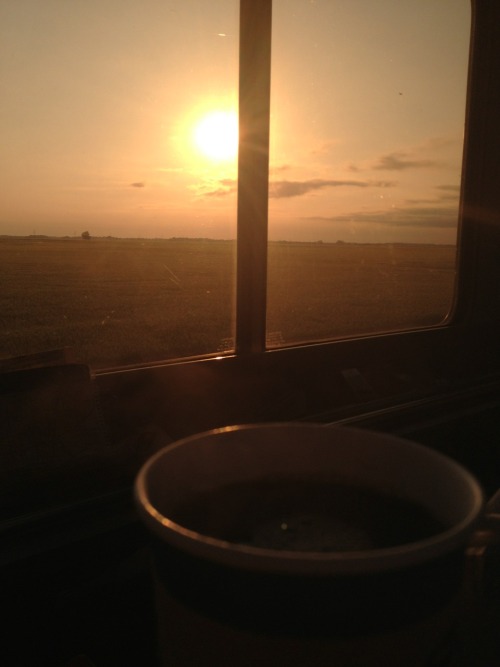 Amtrak coffee is much better than plane coffee