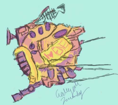 atsilarue: Messy sketch of my favorite robot, ED-E!! I used the color palette “High Fashi