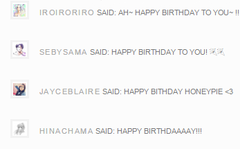 Hiatus and exam are finally over! Hoorah! And thank for these people who actually