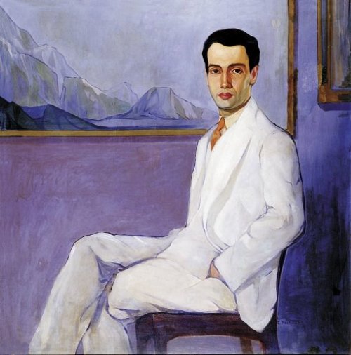 Candido Portinari (Brazilian, 1903-1962), Portrait of Celso Kelly, 1926. Oil on canvas. 120 x 120 cm. Private collection.