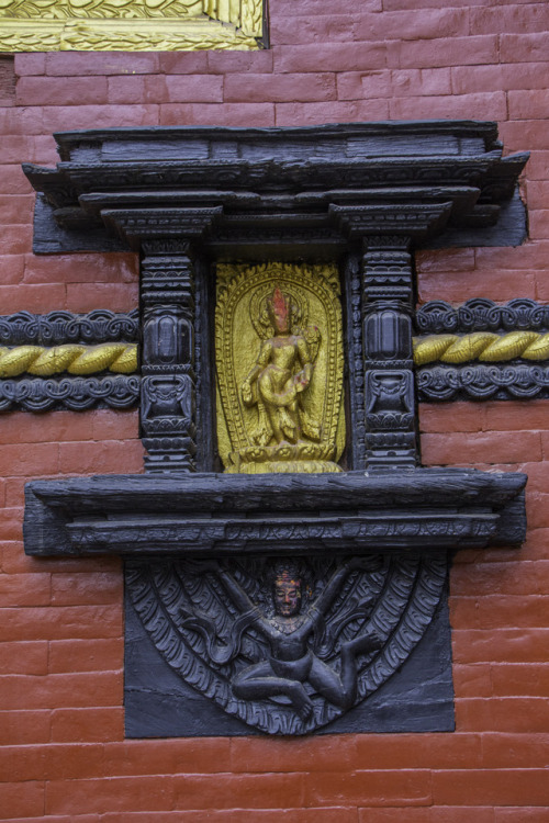 Bodhisattva sculpture at Machhindra Bahal, Patan, Nepal