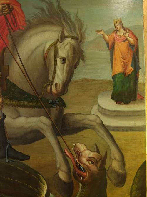 cappellapaolina:Horse of St. George the Victorious. Fragments of icons