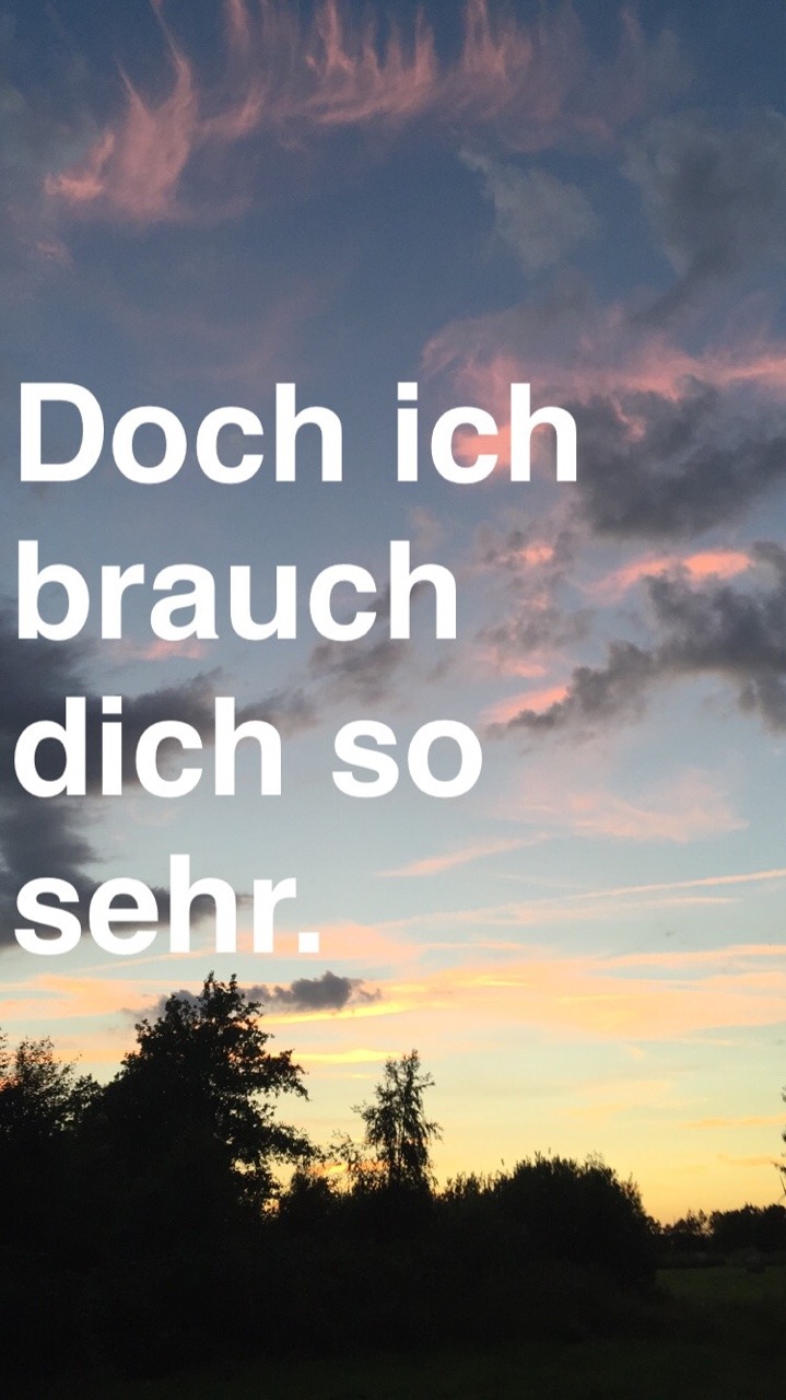 bordsteinpoesie:  “Nein ich brauch’ dich nicht mehr, doch ich brauch dich so