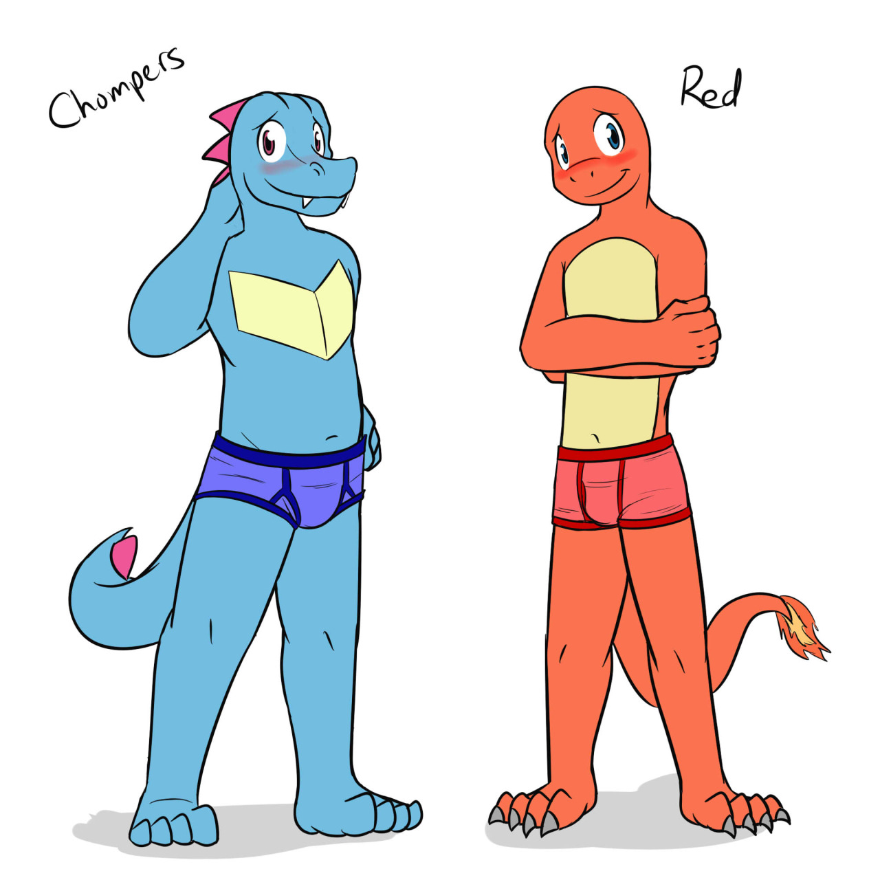 Pokemon Mystery Dungeon Rescue Team - Red the Charmander and Chompers the TotodileSo,