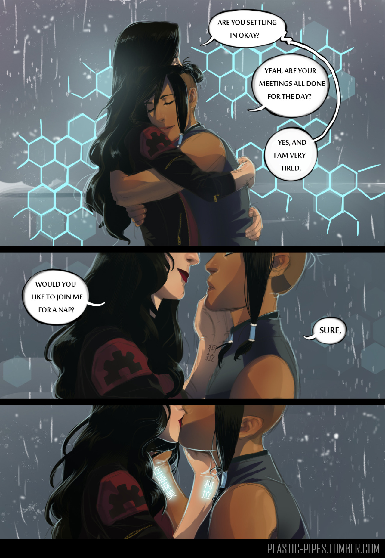 plastic-pipes:  I didn’t quite get to contribute to @korrasami-week as much I wanted,