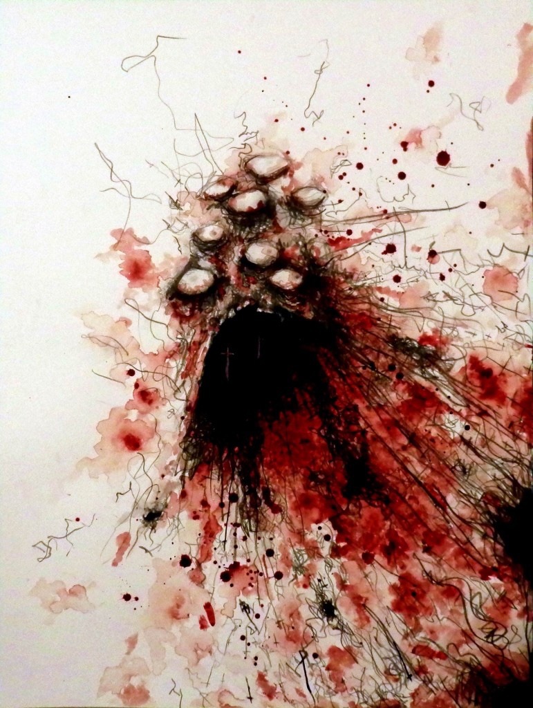 pure-af:Blood Paintings by Maxime Taccardi 