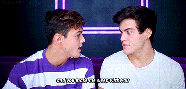 makeugosplat:  It Just Slipped In…Ethan Dolan often asks his brother Grayson to
