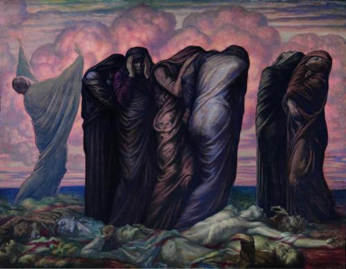 the-cinder-fields:Jean Delville, The Mothers, 1919 #art